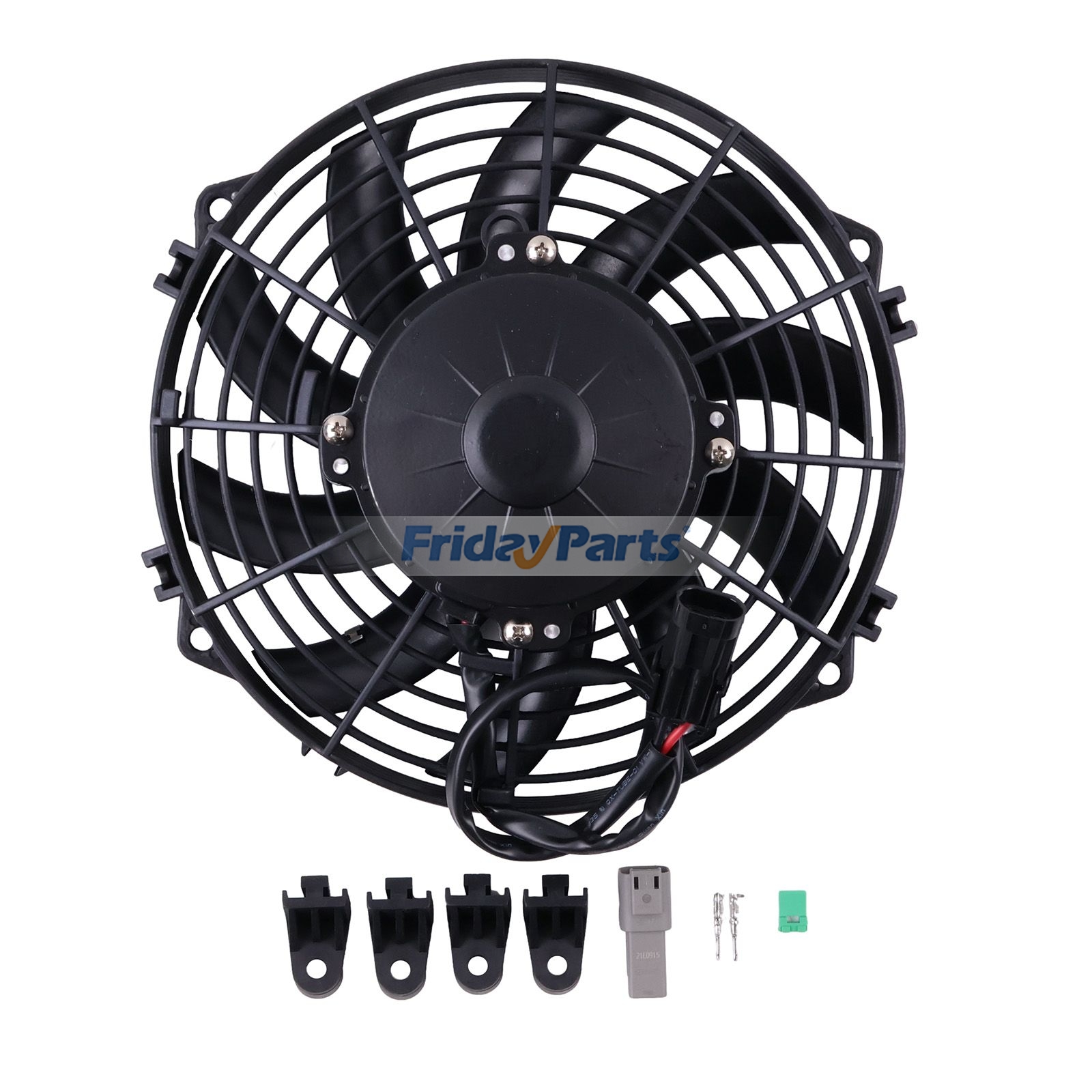 Ventilateur de condenseur SPAL VA07-AP8/C-58S 218-6250 de rechange pour chargeuse compacte Bobcat 453C, 453D et 453FpourPour BOBCAT