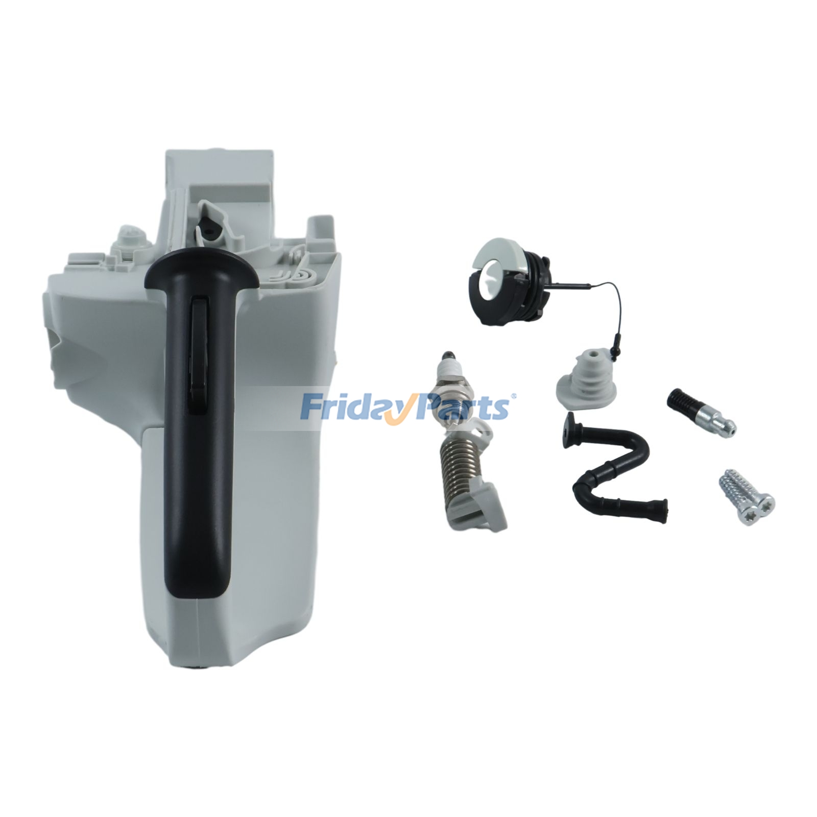 Tanque de combustível com alça traseira Stihl 11417911030 para motosserra MS271 MS291 FridayParts