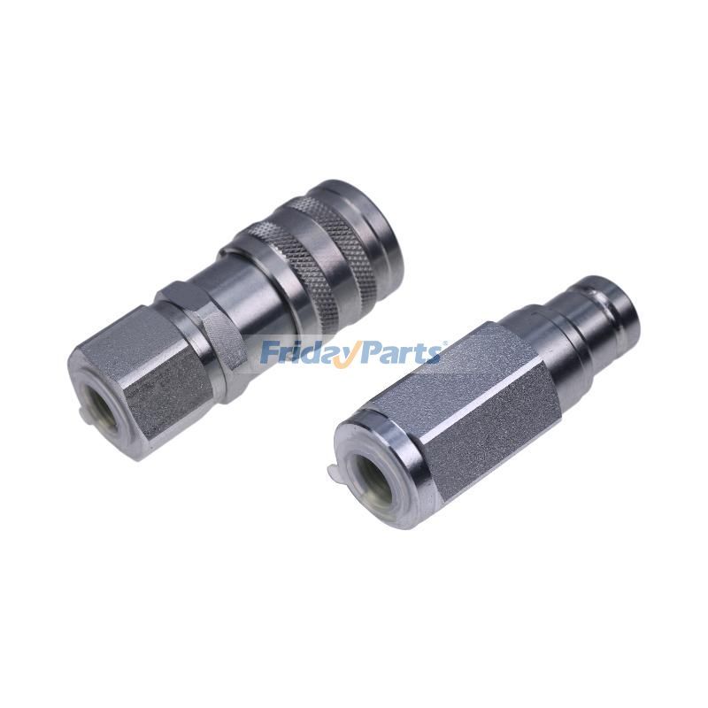 3/8 Zoll flaches Gesicht 3/8 Zoll NPT-Gewinde Hydraulischer SchnellkupplungssatzFür andere Marken