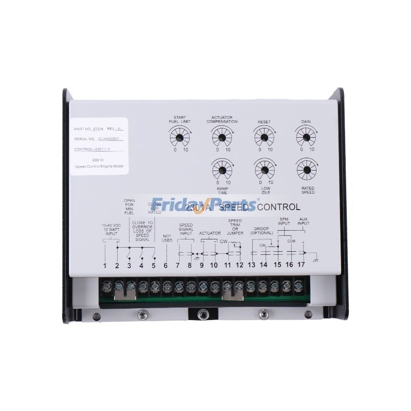 Control de velocidad 2301A Woodward 9907-014 de repuesto para generador marino de FridayParts