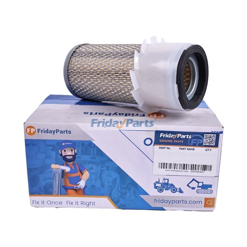 Filtro de aire para motor Komatsu 3D72-2B 3D72-2 3D72-2E Excavadora PC05-5 PC05-6 PC05-R PC07-1 PC07-R - Reemplaza a Donaldson P526801
