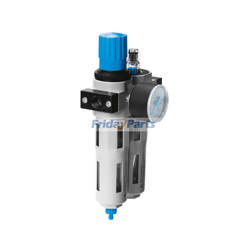 Aftermarket Festo FRC-1-D-MAXI-A 159611 Fully Automatic Air Preparation Unit with Pressure Gauge for Pneumatic Systems and Industrial Automation