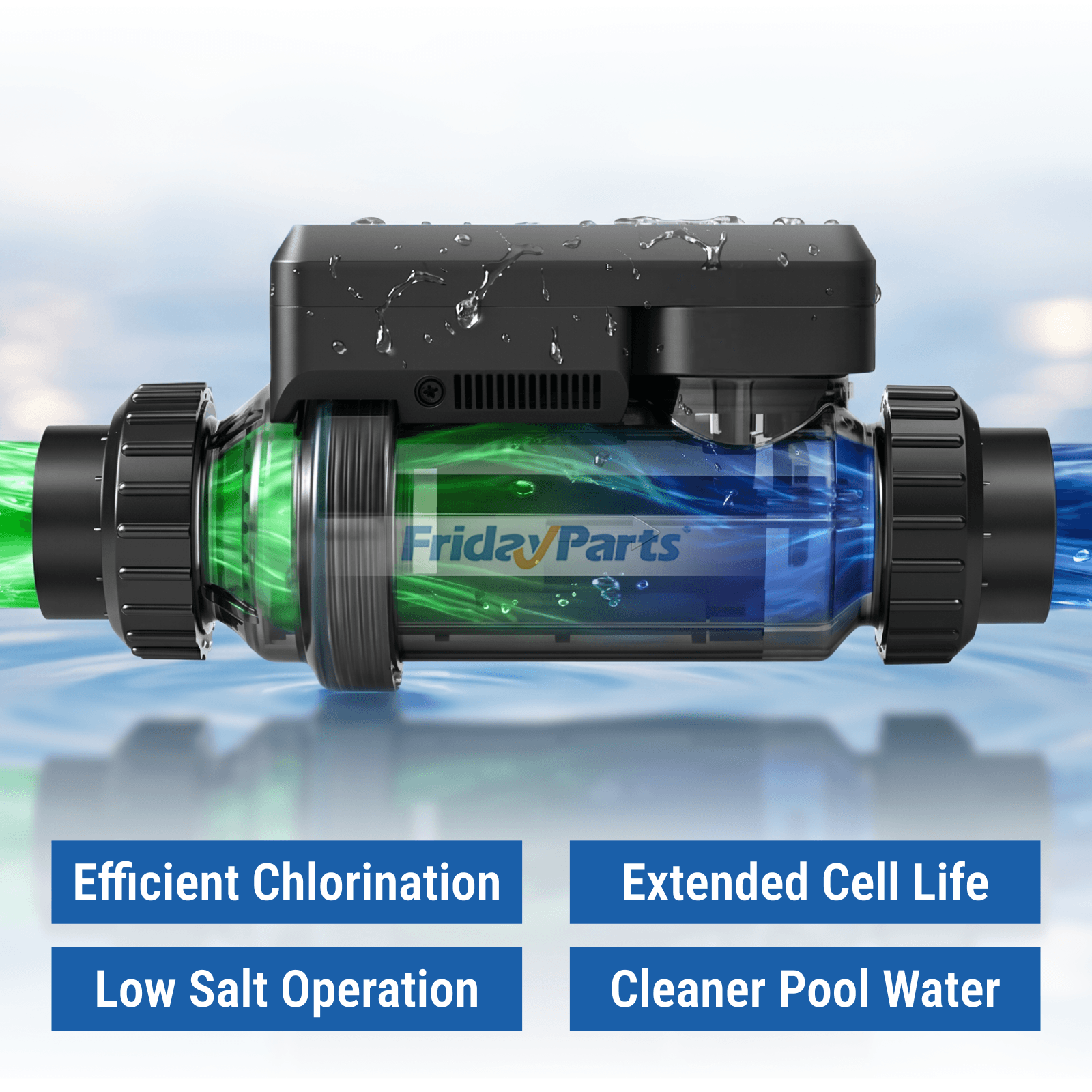 Swimming Pool Electrolytic Salt Chlorinator compatible with Others