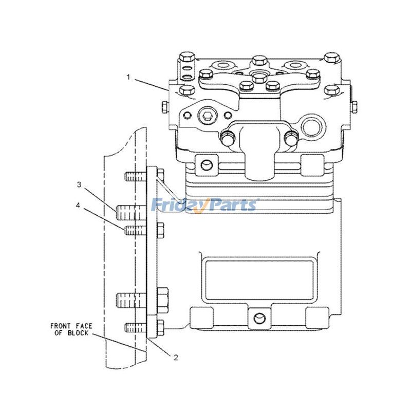 FridayPartsでエアブレーキコンプレッサー erpillar CAT 16Hを購入