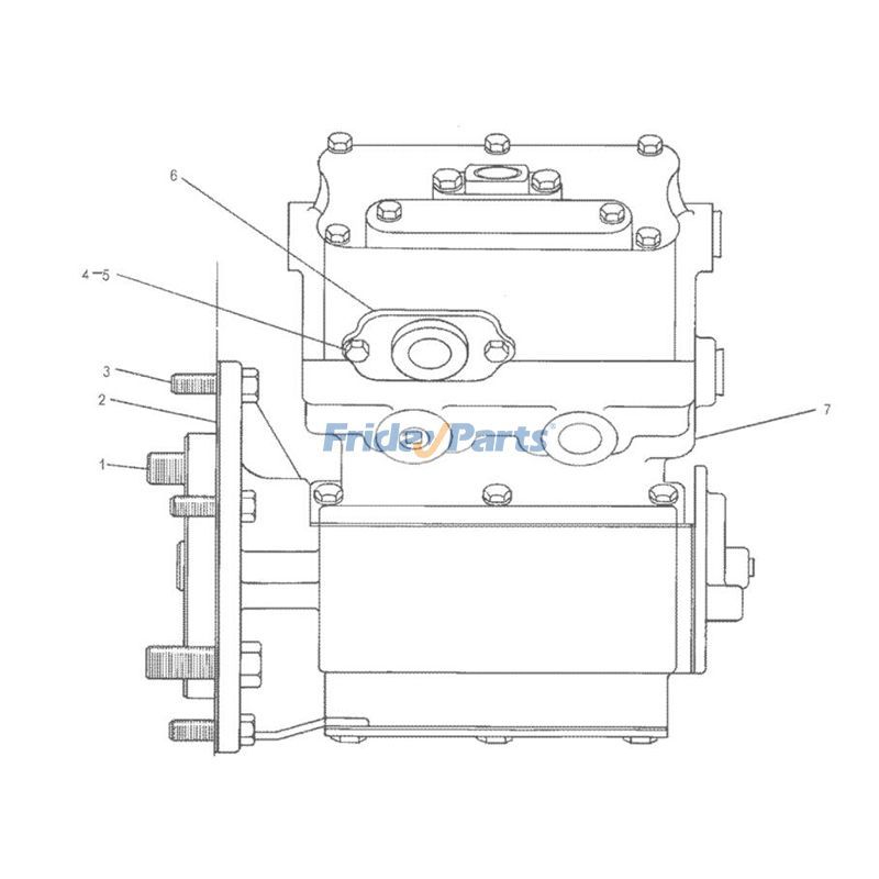 FridayPartsでエアブレーキコンプレッサーピラーホイールCATを購入