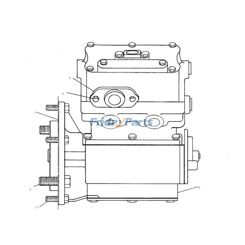 FridayPartsでエアブレーキコンプレッサーピラーホイールCATを購入