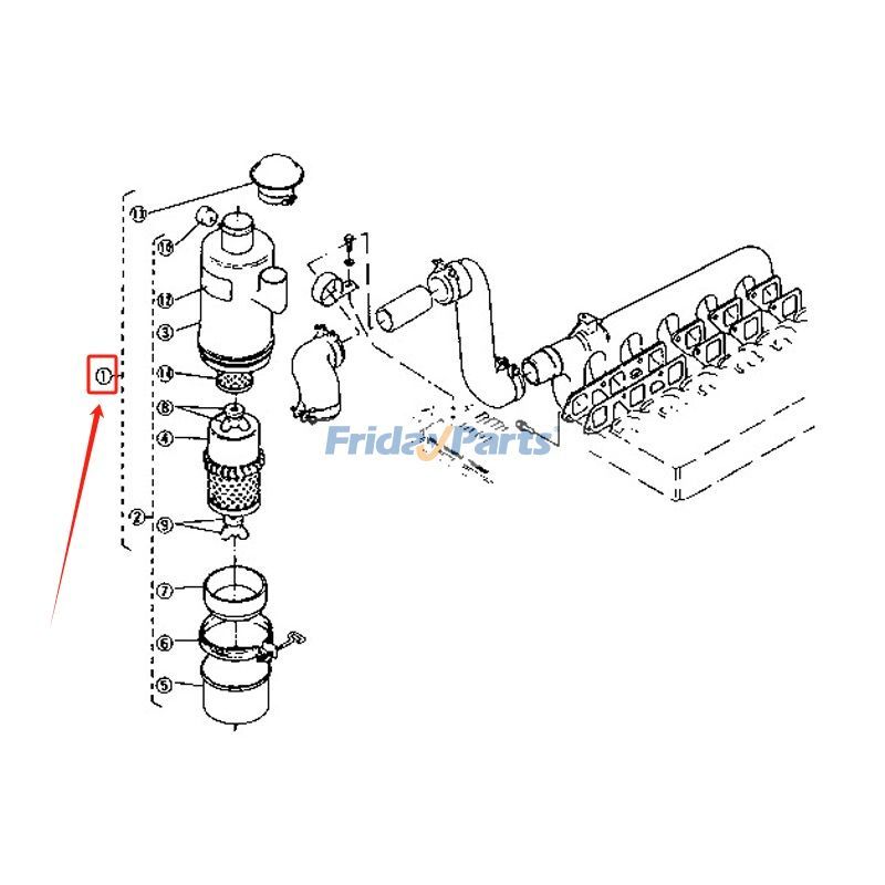 Air Cleaner Assembly for Tractor