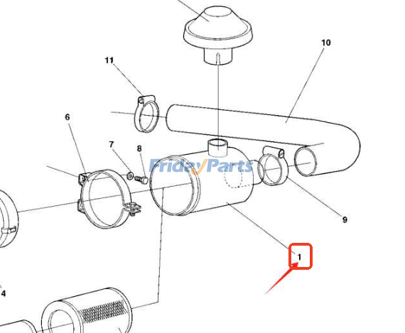 Air Cleaner Assembly for Compactor