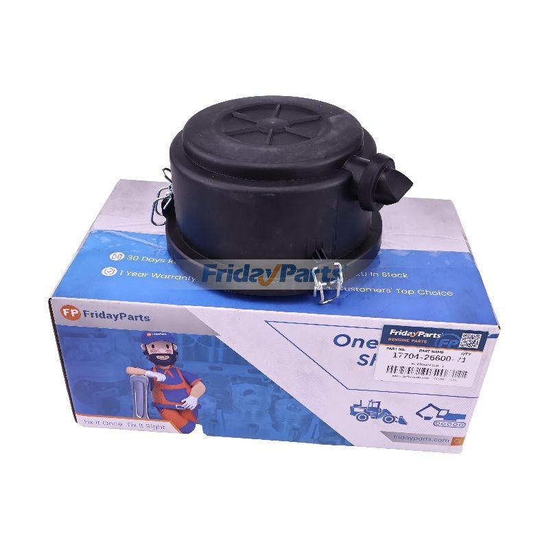 Luftfilterkappe 17704-26600-71 für Toyota Motor 4Y 1DZ 1ZS 2Z 5K Gabelstapler 02-7FD10 02-7FD15 02-7FD18 02-7FD20 02-7FD25 02-7FD30 02-7FDJ35