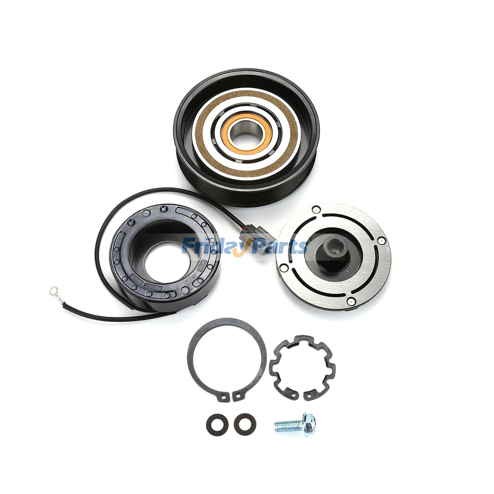 2003-2007 ホンダ アコード 2.4L 4気筒用 エアコンプレッサー クラッチキット プーリーコイル