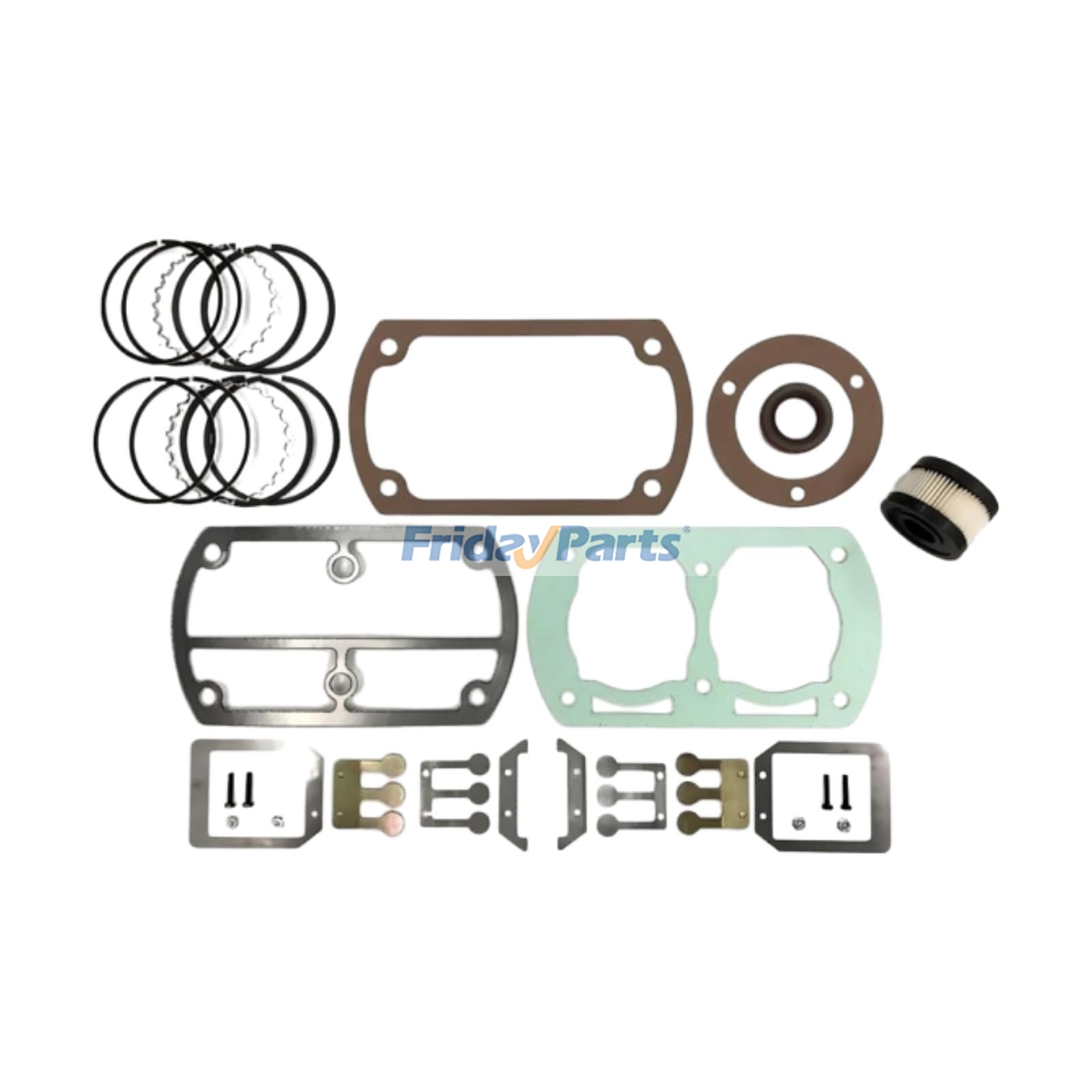 Kit de réparation pour compresseur d'air 32307092 70243712 97338107 pour Ingersoll Rand SS3 SS3J5 SS3L3. Qualité supérieure avec garantie de 3 ans.