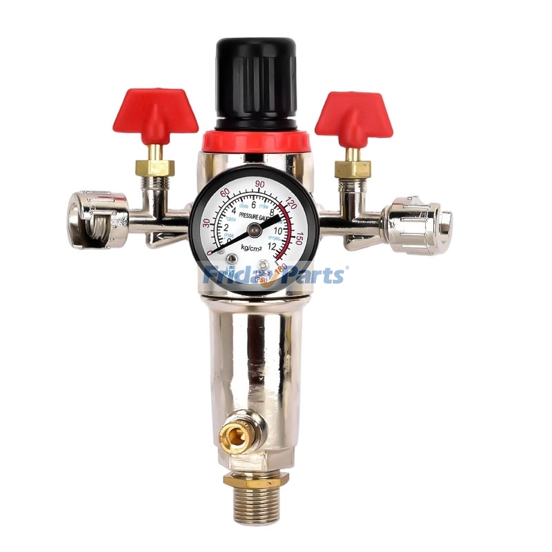Regulador de filtro de doble salida de 3/8" BSP para montaje en tanque de compresor de aire para Compresor de aire