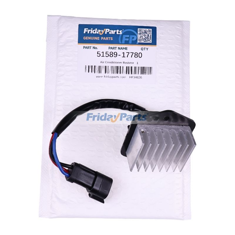 Air Conditioner Resistor 51589-17780 for Kobelco Excavator SK200-6E SK200-6