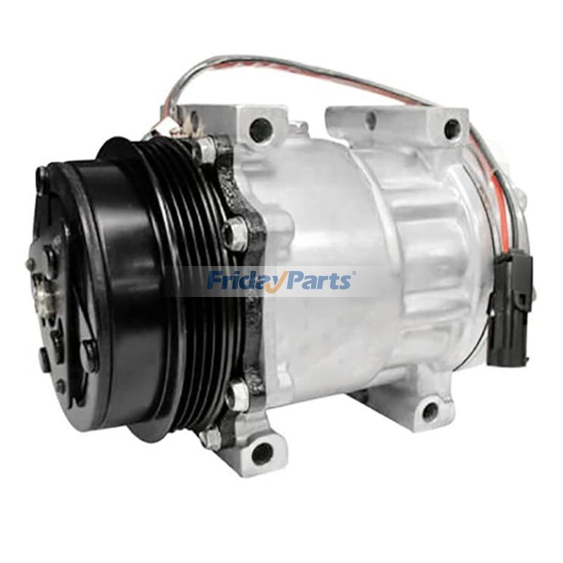 Compresor de aire acondicionado 504224553 para motores CASE A8000 y A8800, New Holland Comine CR9070, CR9080, CR9090, CR960, CR970, CR980, CX8070, CX8080, CX8090, CX860, CX880, cosechadora FR850, A2, FR9040, FR9050, FR9060, FR9080, FR9090, FX30, FX40 y FX