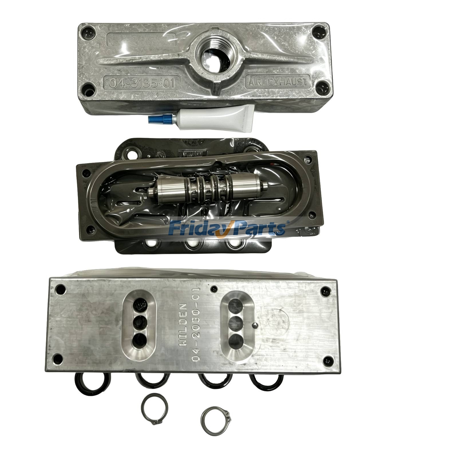 Kit de reparación del sistema de distribución de aire. Reemplaza la pieza 04-9664-99 | Compatible con bombas Wilden AODD PV4, PV8, PV400 y PV800. para Otros