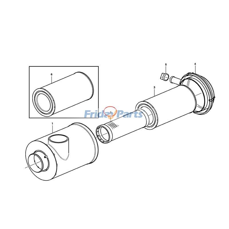 Air Filter for Excavator,Loader