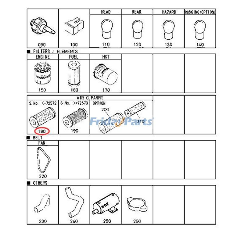 FridayParts Air Filter 
