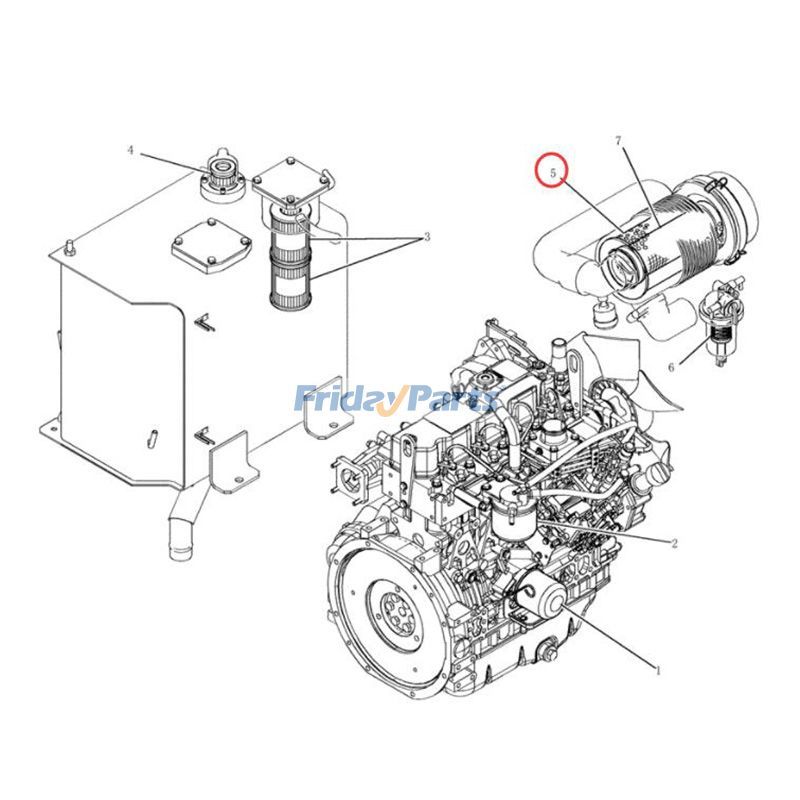peça essencial para Escavadora 