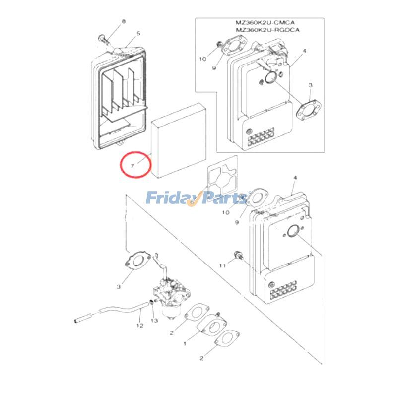 FridayParts Luftfilter EF7200E
