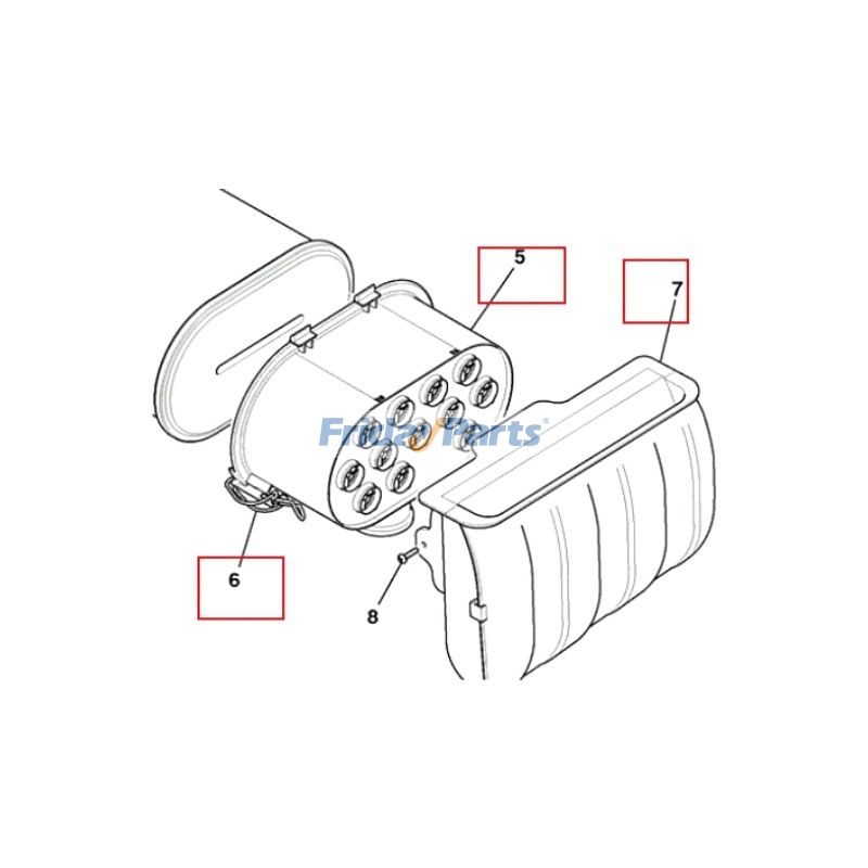 Air Filter Assembly for Generator,Loader,Tractor