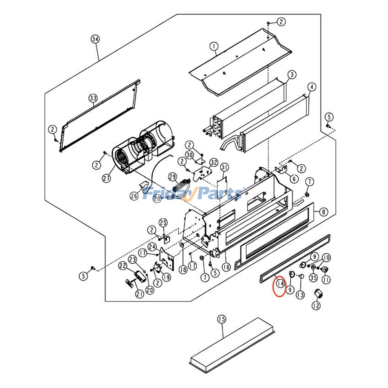 Filtro de ar AT315957 para motor John Deere 6.8L Dozer 550K 650K 700K 750K 850K 1050K para Trator de Esteiras,Motor