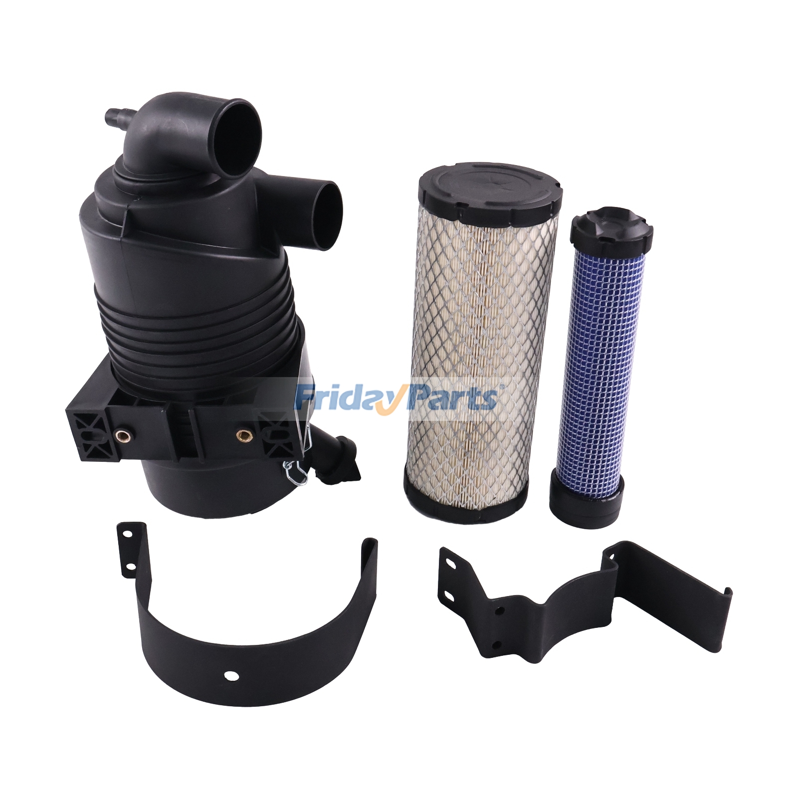 Filtre à air avec supports 11055-7012-9H 1055-7011-9H 11010-0715 pour moteurs Kawasaki FX651V, FX691V, FX730V, FX751V, FX801V, FX850V, FX921V et FXT00V