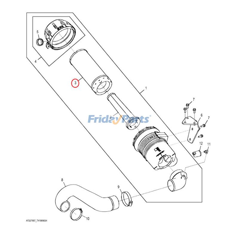  Air Filter Element For JOHN DEERE