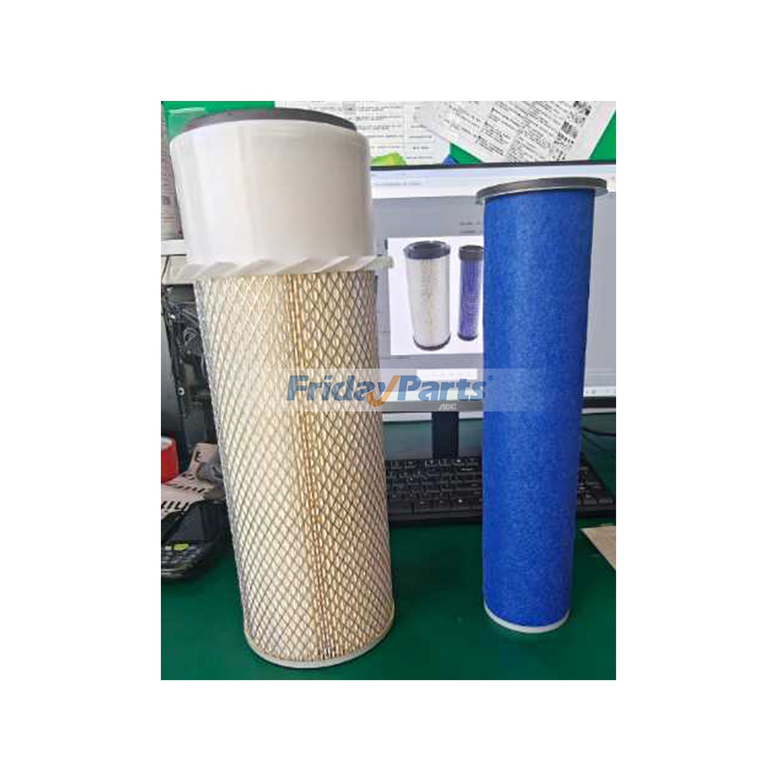 Air Filter Kit for CASE Loader 1840 1845C 580 580D 580E 580K 455C 480E 480F W11B - Replaces Donaldson P181062 P119539