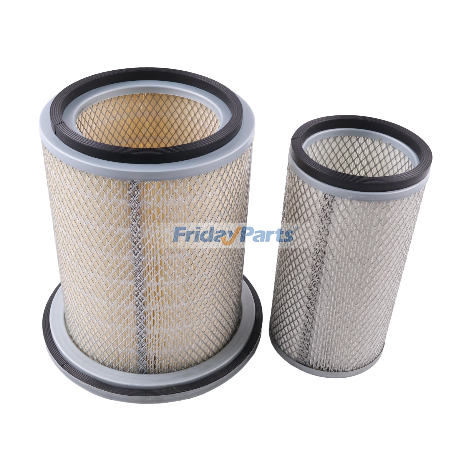 Air Filter Kit for Isuzu Engine 6BB1 4BD1 4BD1T 4BG1 4BG1T Hitachi Excavator EX100W EX130-5 - Replaces Donaldson P780385 P543661 Fleetguard AF25009 AF25008