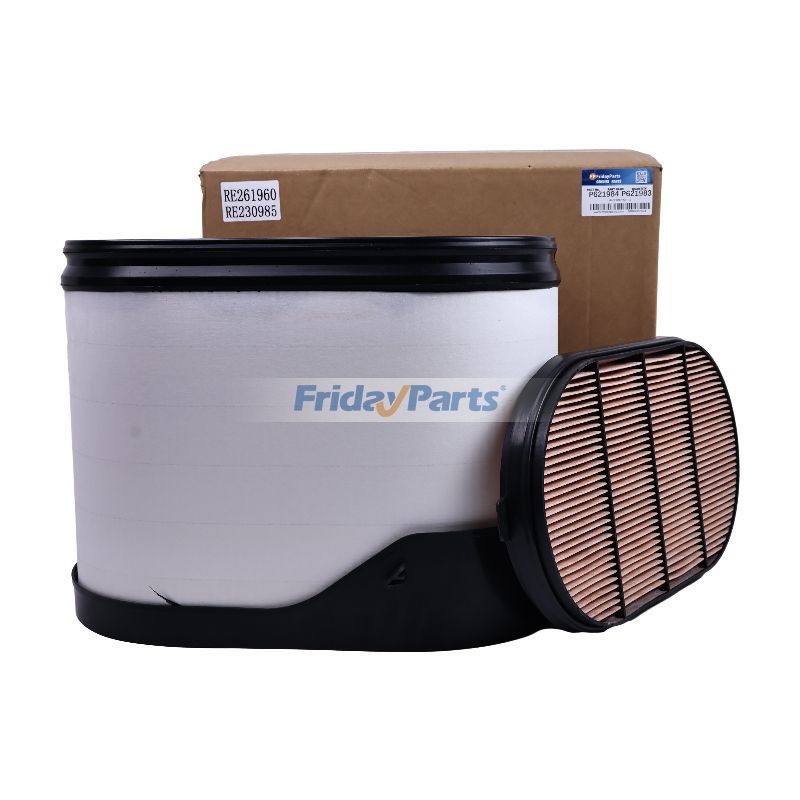 エアフィルターキット RE230985 RE261960、John Deere エンジン 6090 6135 9.0L 13.5L トラクター 9230 9330 9430 9530 9630 9430T 9530T 9630T 用