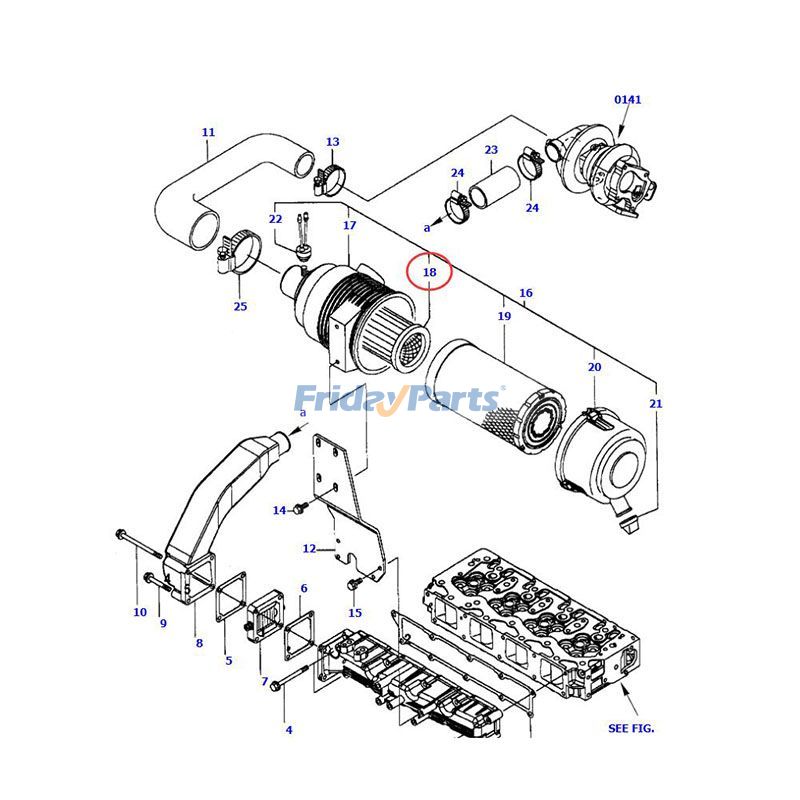  Air Filter For KOMATSU