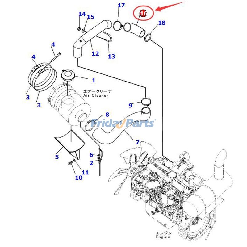 LuftschlauchFür KOMATSU