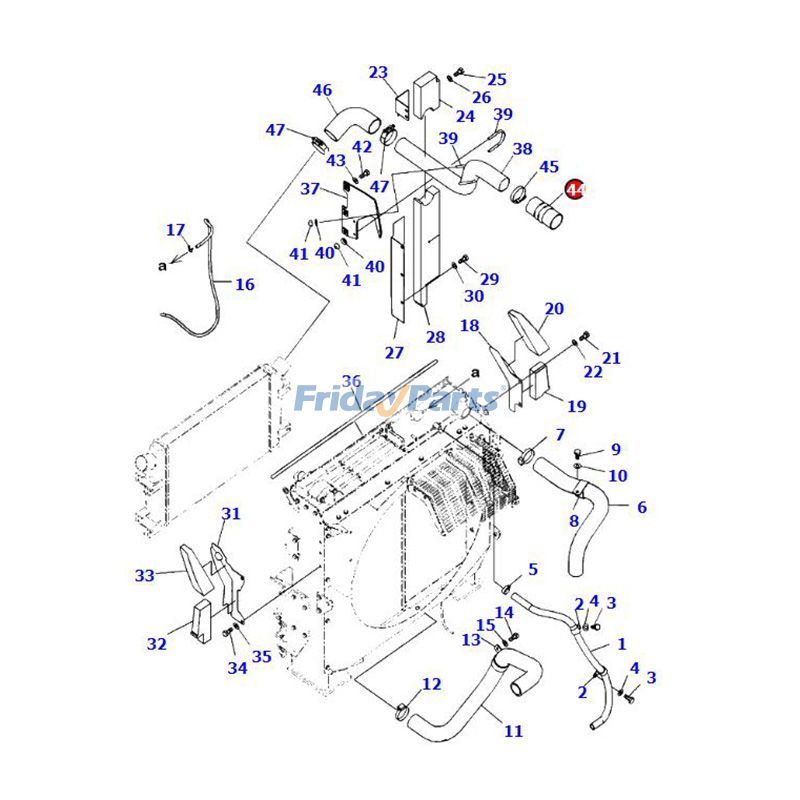 Air Hose PC340LC-7 PC350-7 PC360-8 for Excavator