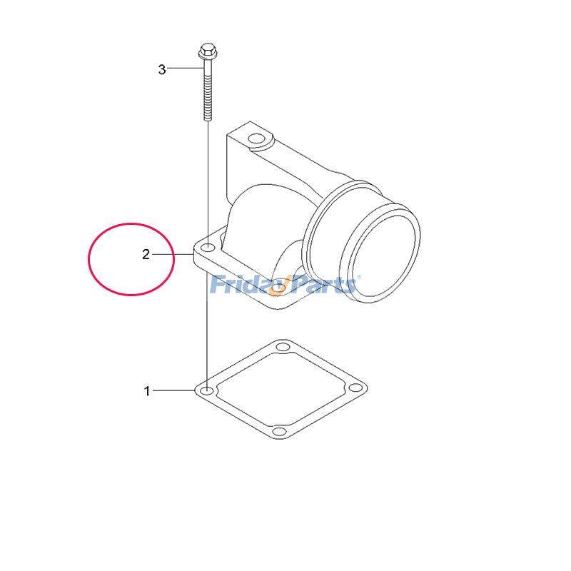 Raccord d'admission d'airpour Pelle
