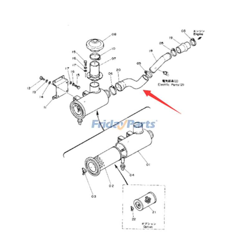 Air Intake Hose for Excavator