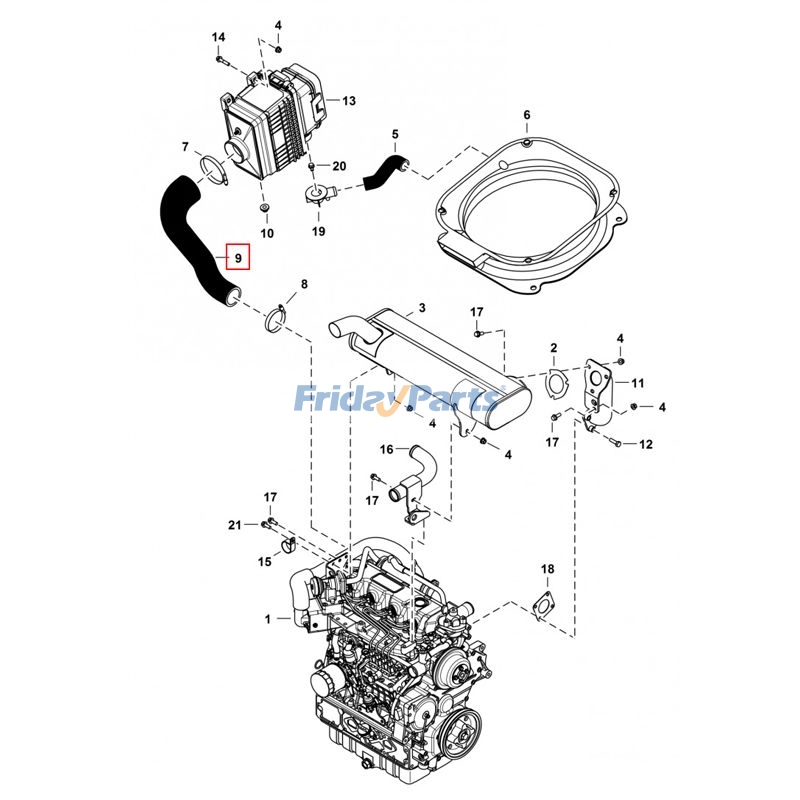 Air Intake Hose for Engine,Loader