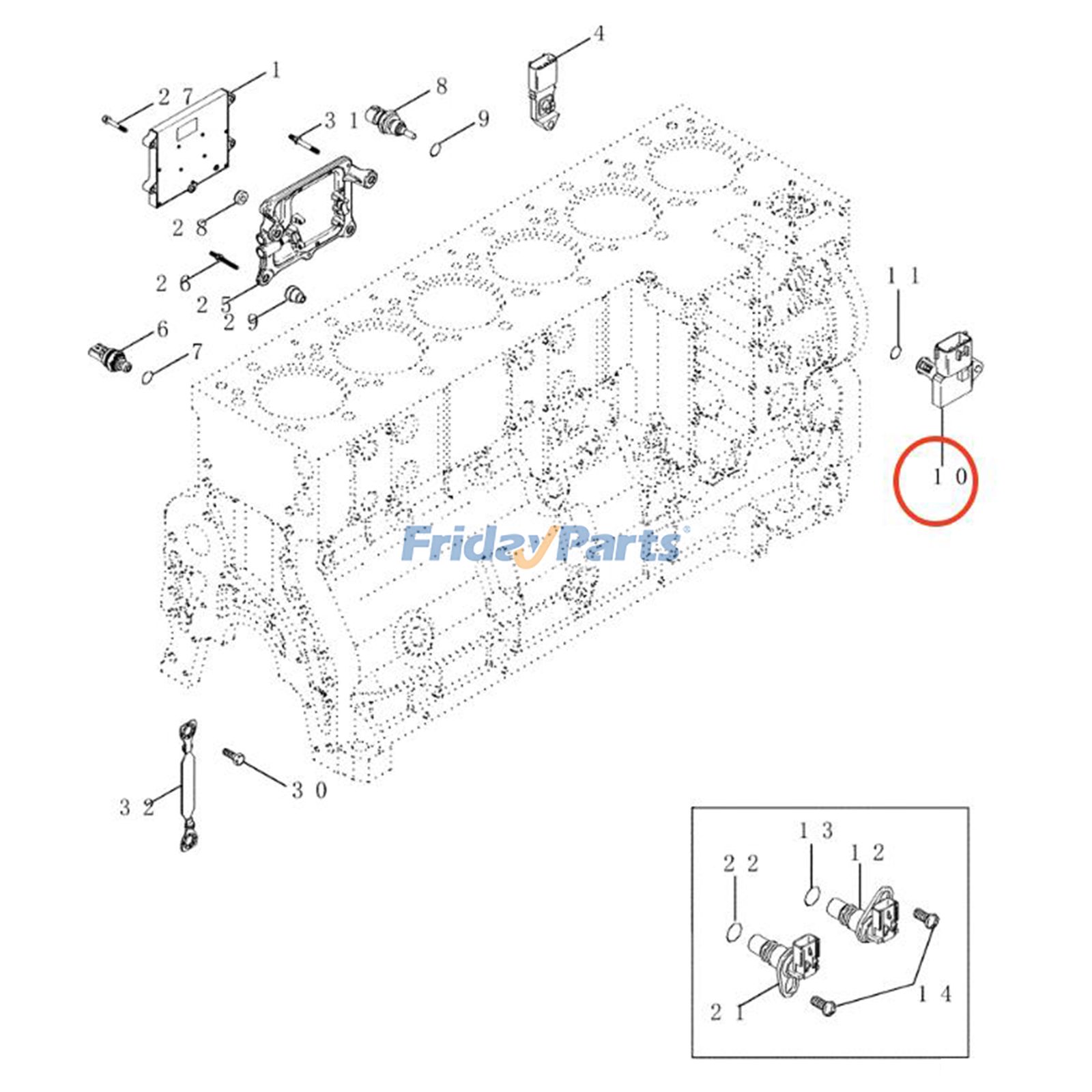 Air Intake Sensor for Harvester,Tractor
