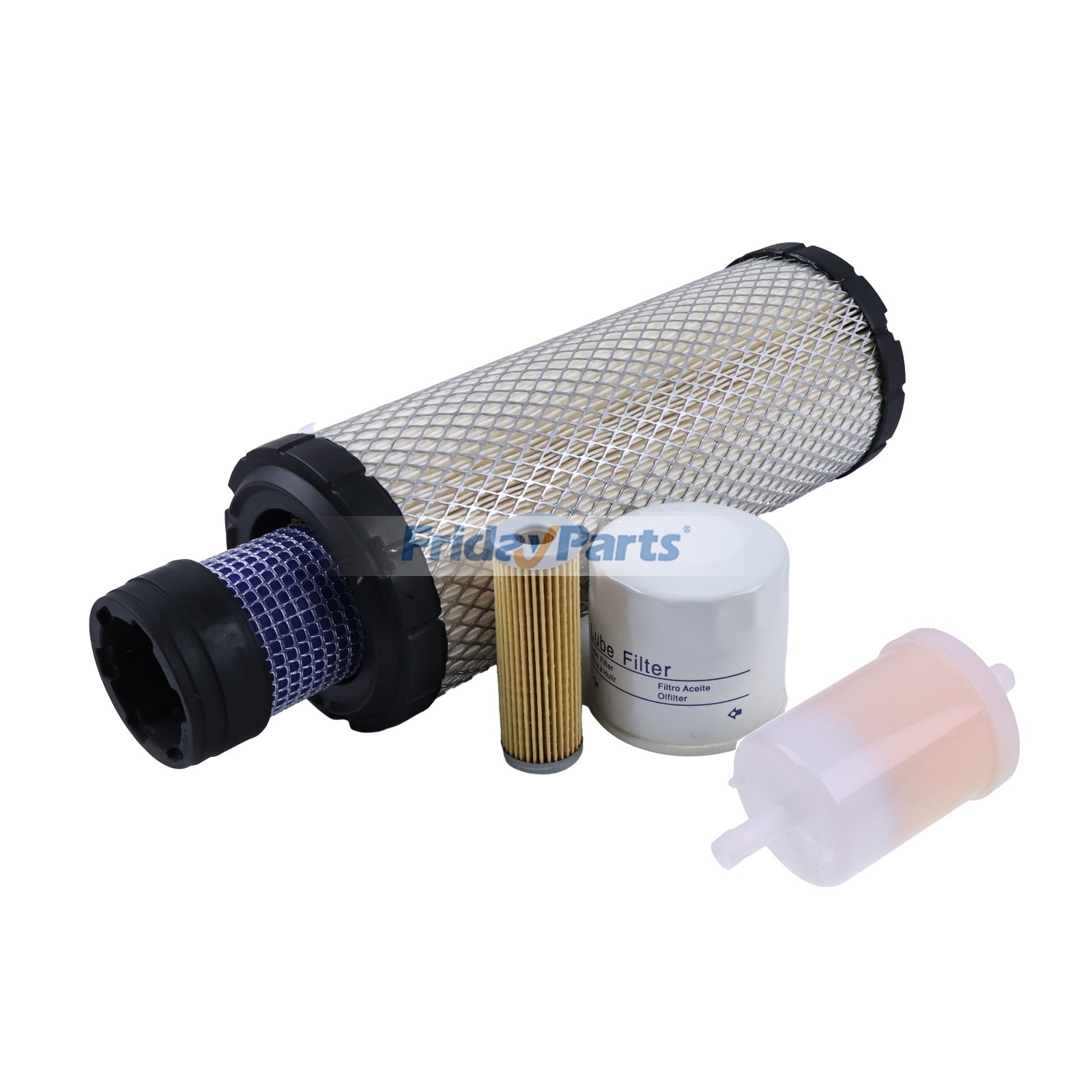 Kit de filtro de mantenimiento de aire, aceite y combustible para cortacésped Grasshopper Zero Turn 725D, 725DT y 725DT6 Para KUBOTA,Para Grasshopper