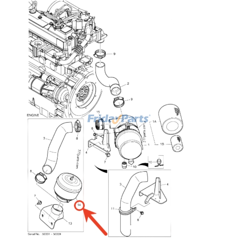 Air Pre Cleaner for Excavator