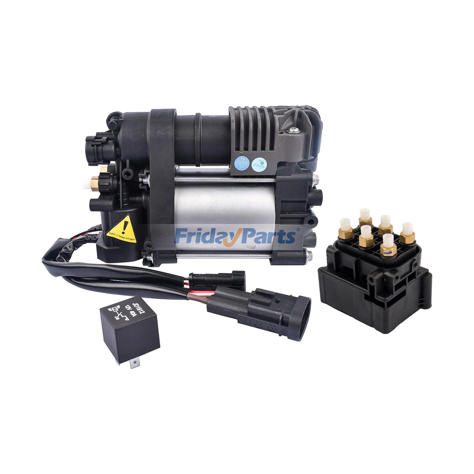 Air Suspension Compressor With Solenoid Valve Block 55880-3N000 55810-3M000 for Hyundai Equus 2011-2016