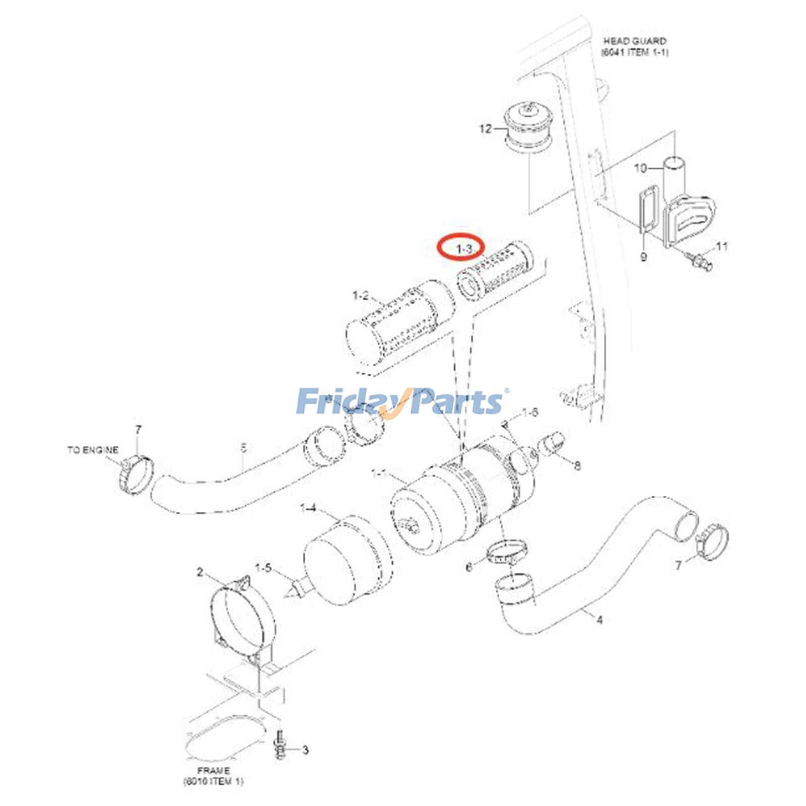 FridayParts Air Filter