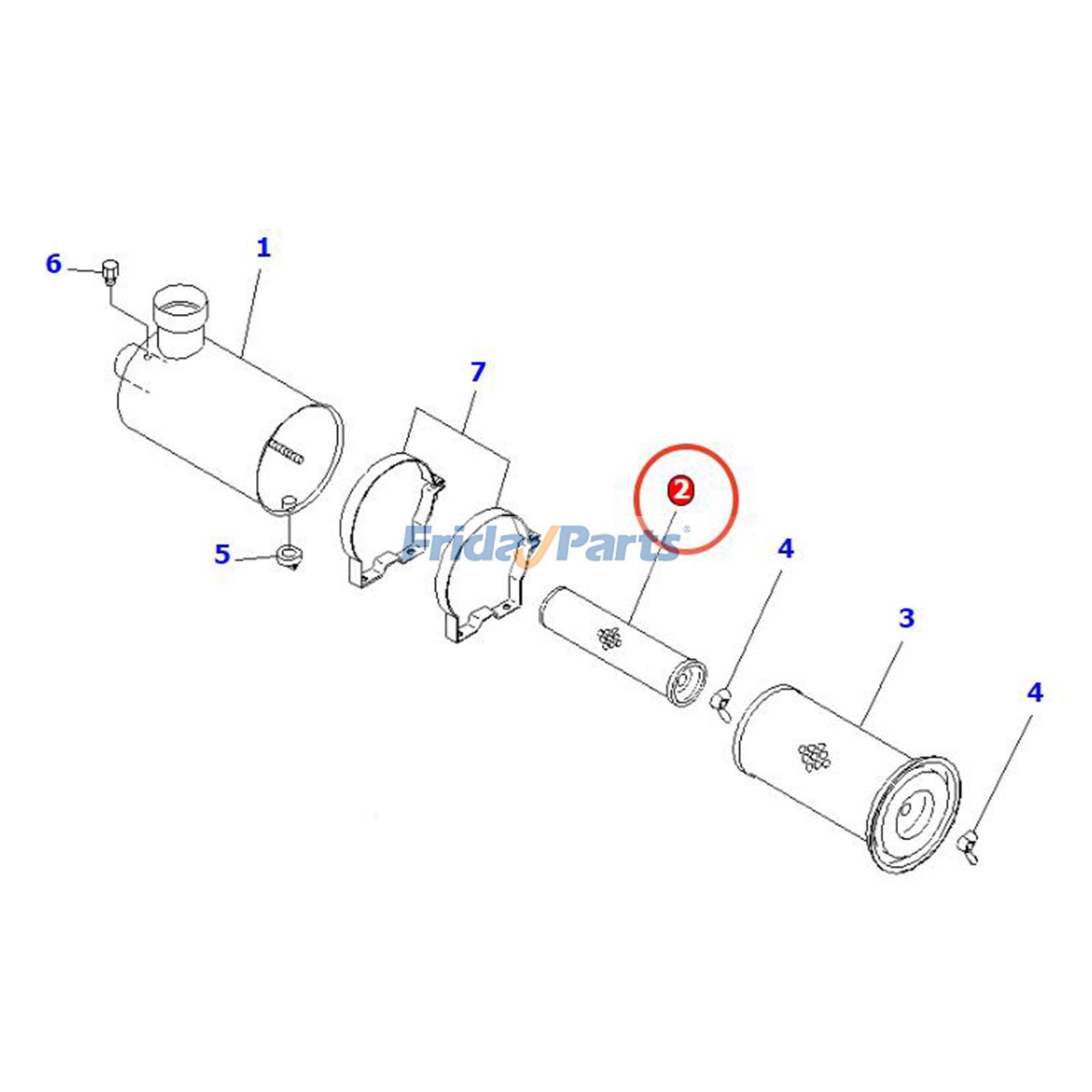 Luftfilterfür GabelstaplerFür KOMATSU