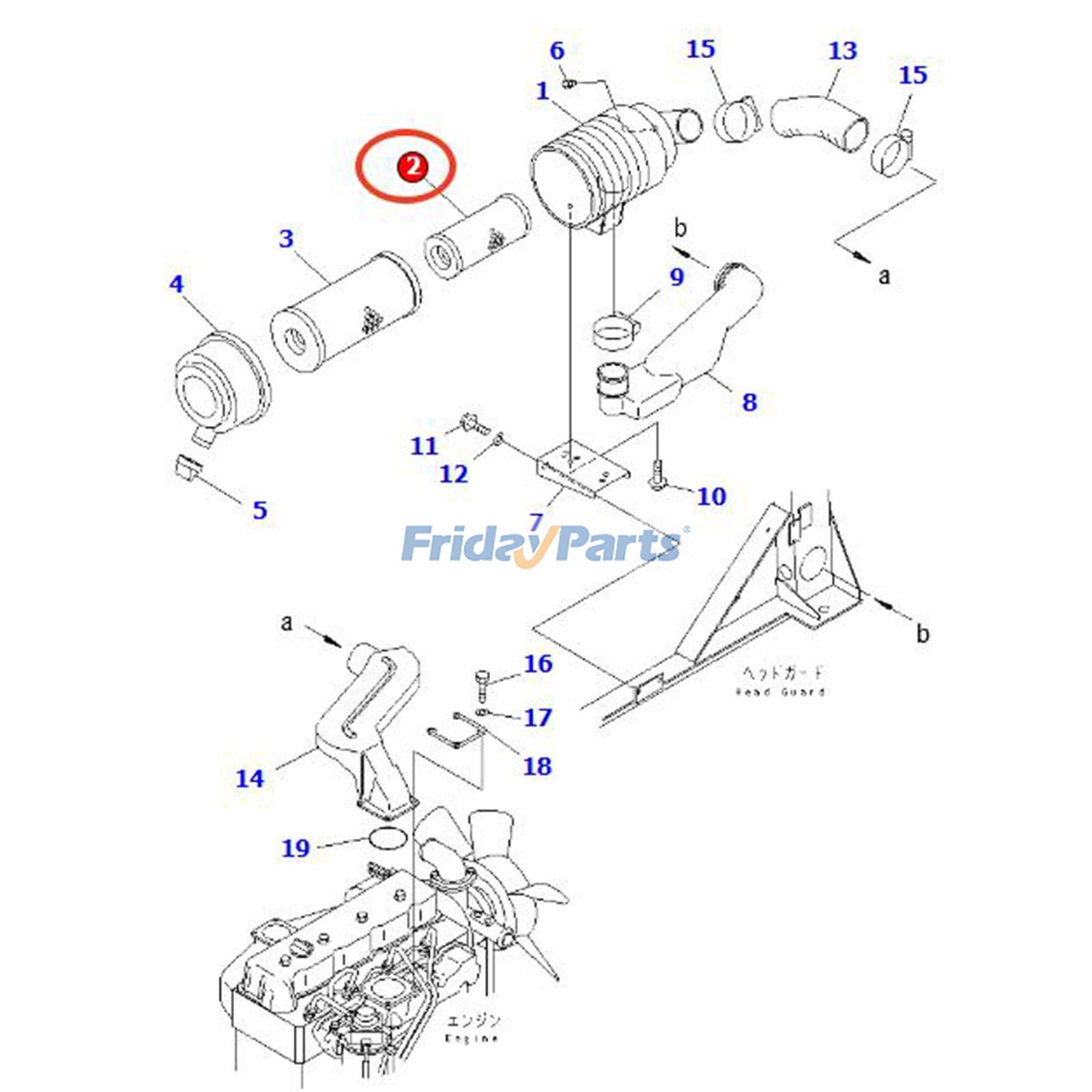 Air Filterfür GabelstaplerFür KOMATSU