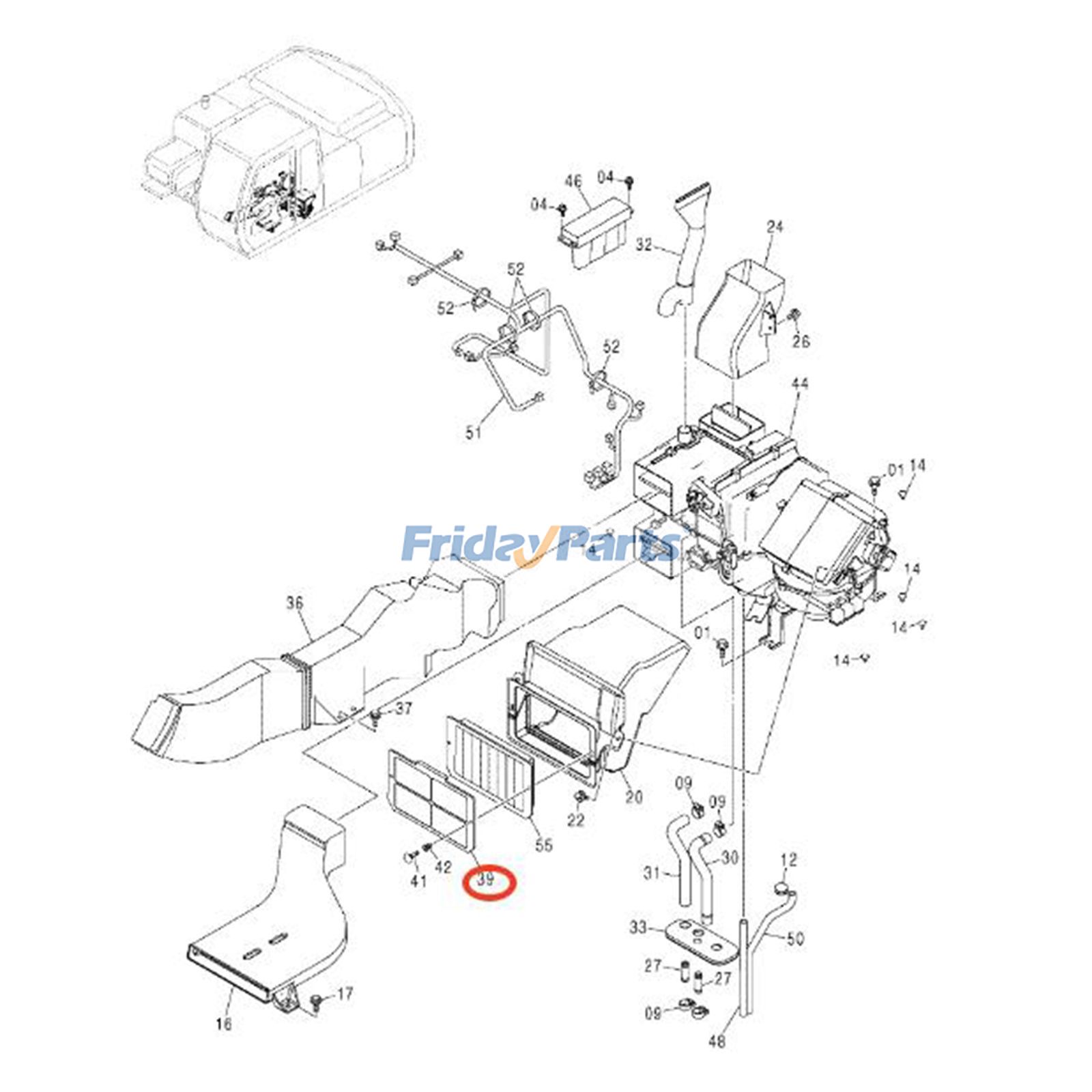 Luftfilter 4441139 für Hitachi Bagger ZX200 ZX210 ZX160 ZX130 ZX350 ZX180 ZX120 ZX225USRfür Für HITACHI