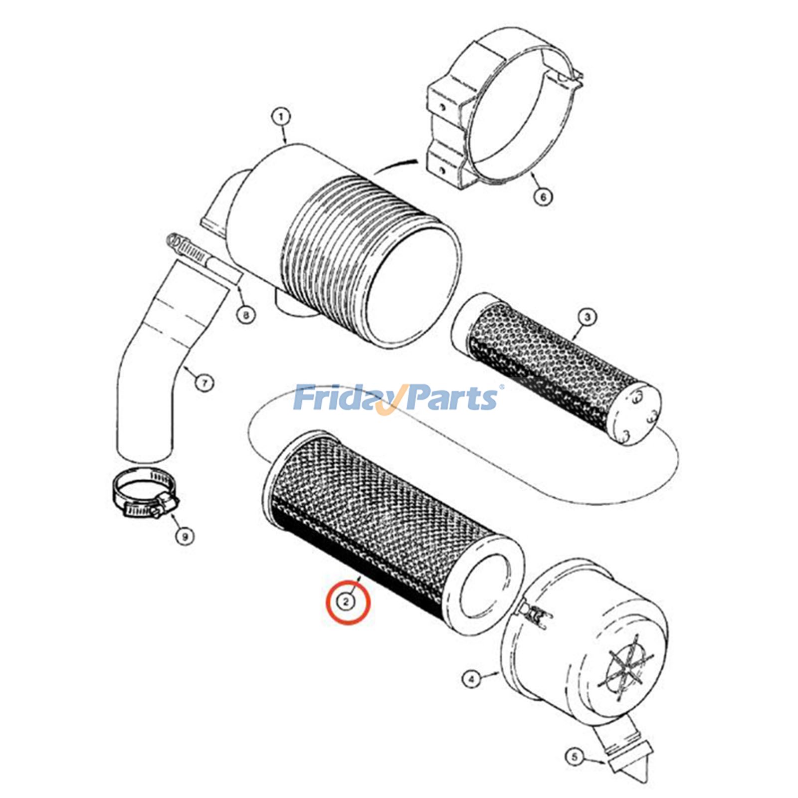 Air Filterfür Bagger,Lader,TraktorFür CASE