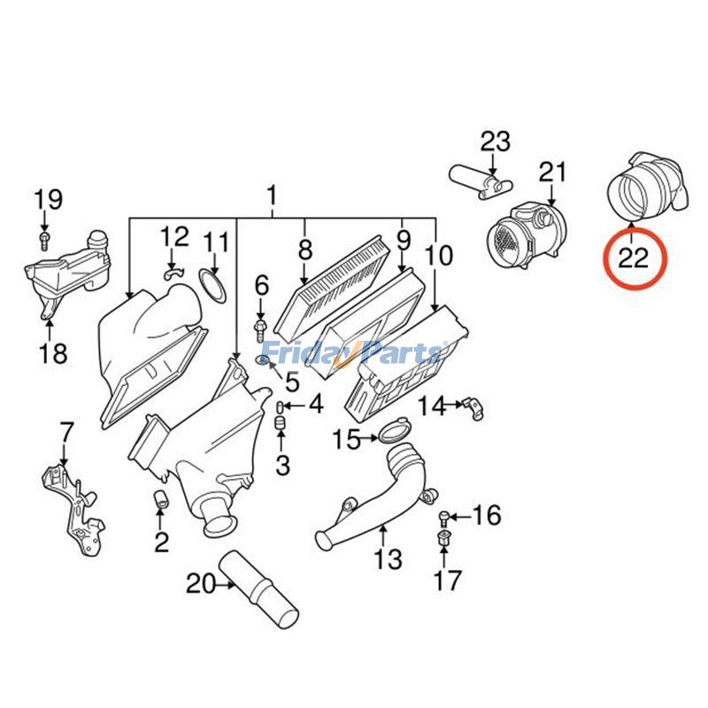 Air Filter Intake Hose for Vehicle