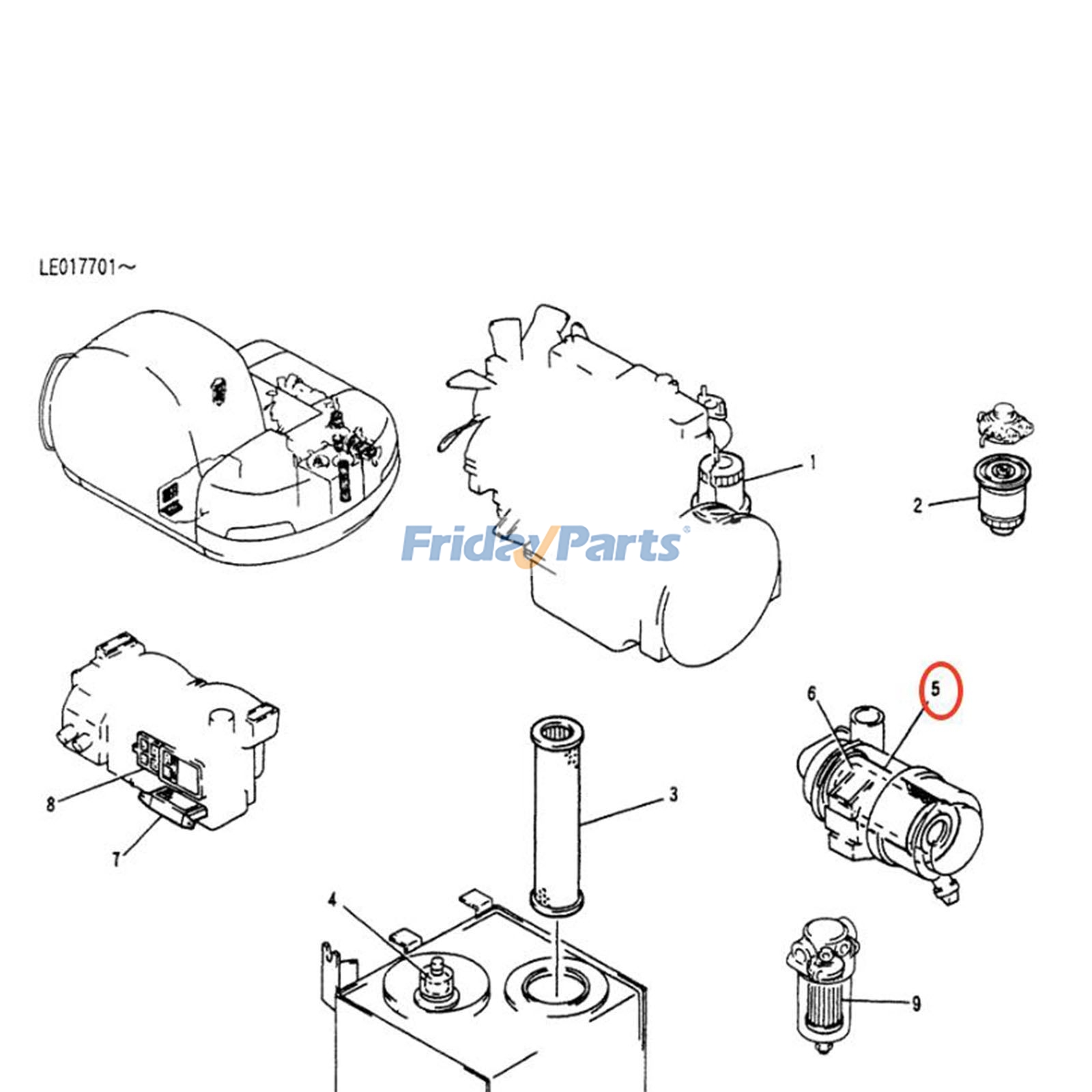 FridayParts Air Filter
