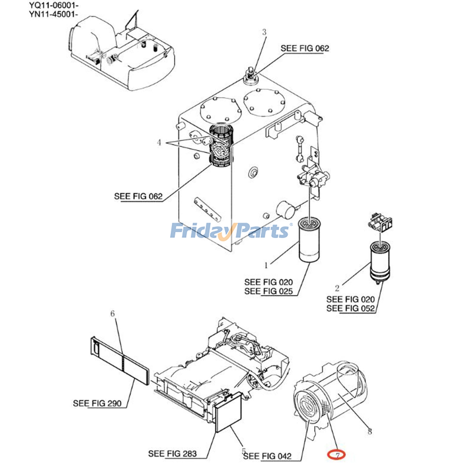 Air Filter for Excavator