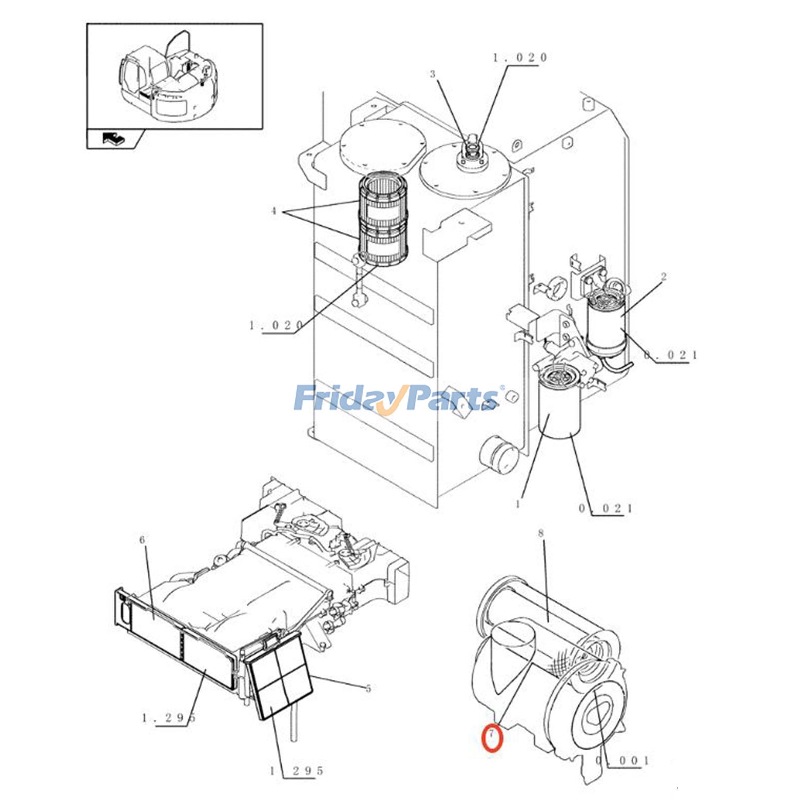 FridayParts Air Filter
