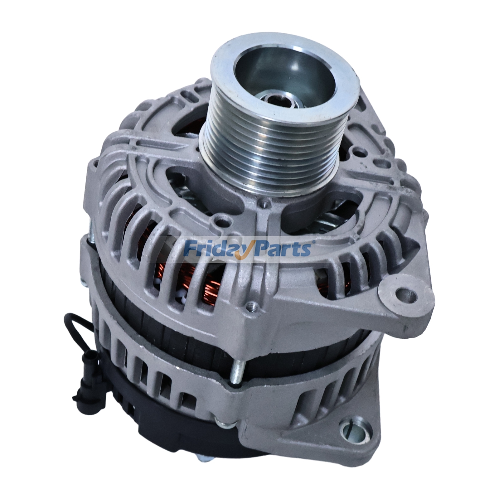 Alternador 47524426 de 14 V y 150 A para tractores New Holland Powerstar 100, 110, 120, 90, T4.100, T4.110, T4.120, T4.80F, T4.90 y T5.100. de FridayParts